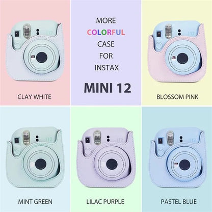 For Instax Mini 12 7-in-1 Accessories Kit Camera Bag Album Photo Frame Stickers Lens Set