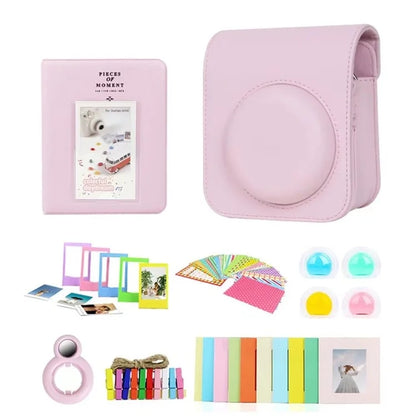 For Instax Mini 12 7-in-1 Accessories Kit Camera Bag Album Photo Frame Stickers Lens Set
