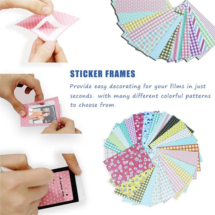 For Instax Mini 12 7-in-1 Accessories Kit Camera Bag Album Photo Frame Stickers Lens Set