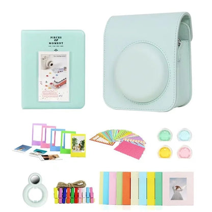 For Instax Mini 12 7-in-1 Accessories Kit Camera Bag Album Photo Frame Stickers Lens Set