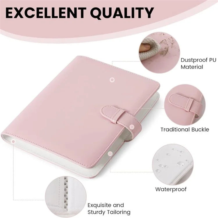 For Instax 3-inch Photos 256 Pockets PU Leather+PVC Album Frame Stickers Set 7-in-1 Accessories Kit