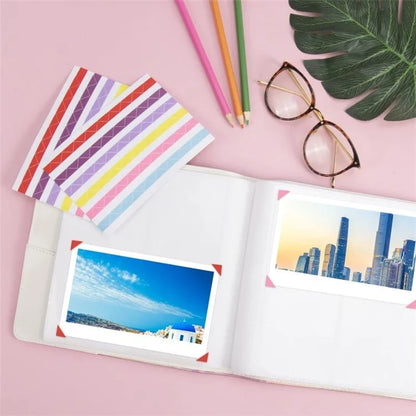 Accessories Kit for Instant Camera Parts with PU Leather Album, Acrylic Photo Frames, Stickers