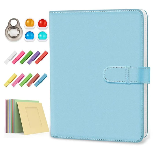 For Fujifilm Instax Mini 11 / 12 Instant Camera Accessories Kit with PU Leather Album, Filters, Photo Frames