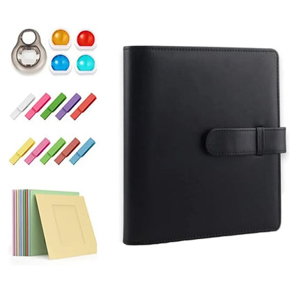 For Fujifilm Instax Mini 11 / 12 Instant Camera Accessories Kit with PU Leather Album, Filters, Photo Frames