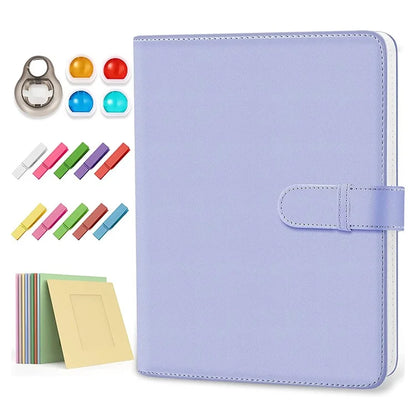 For Fujifilm Instax Mini 11 / 12 Instant Camera Accessories Kit with PU Leather Album, Filters, Photo Frames
