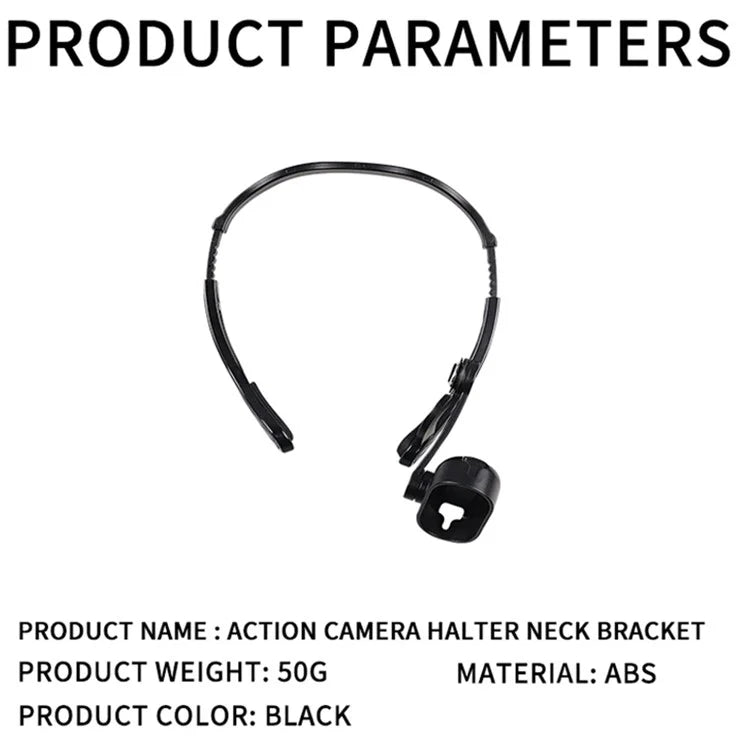 Z087 360 Degree Rotating Neck Mount for Action Cameras Necklace Holder Chest Strap Video Recording Accessories