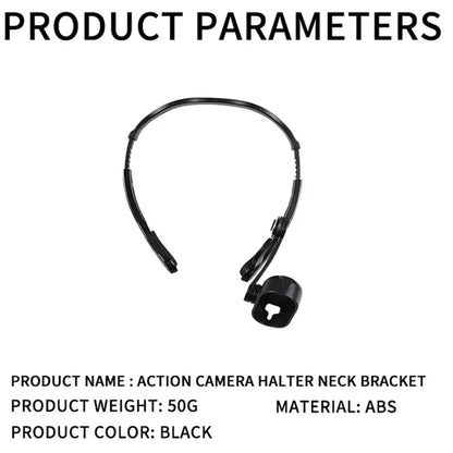 Z087 360 Degree Rotating Neck Mount for Action Cameras Necklace Holder Chest Strap Video Recording Accessories