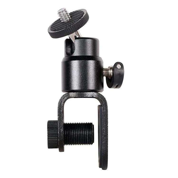 C038 1 / 4" Screw Aluminum Alloy Laptop Monitor Clip Fill Light Holder for Live Broadcast Conference