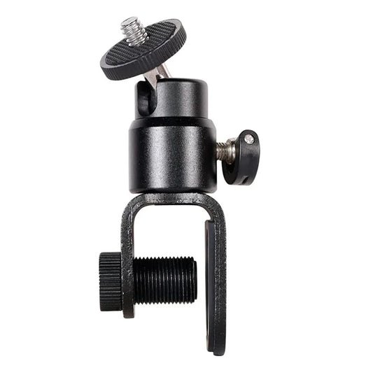 C038 1 / 4" Screw Aluminum Alloy Laptop Monitor Clip Fill Light Holder for Live Broadcast Conference