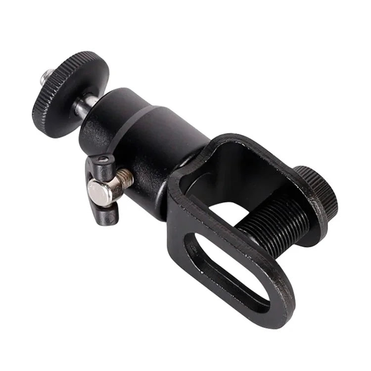 C038 1 / 4" Screw Aluminum Alloy Laptop Monitor Clip Fill Light Holder for Live Broadcast Conference