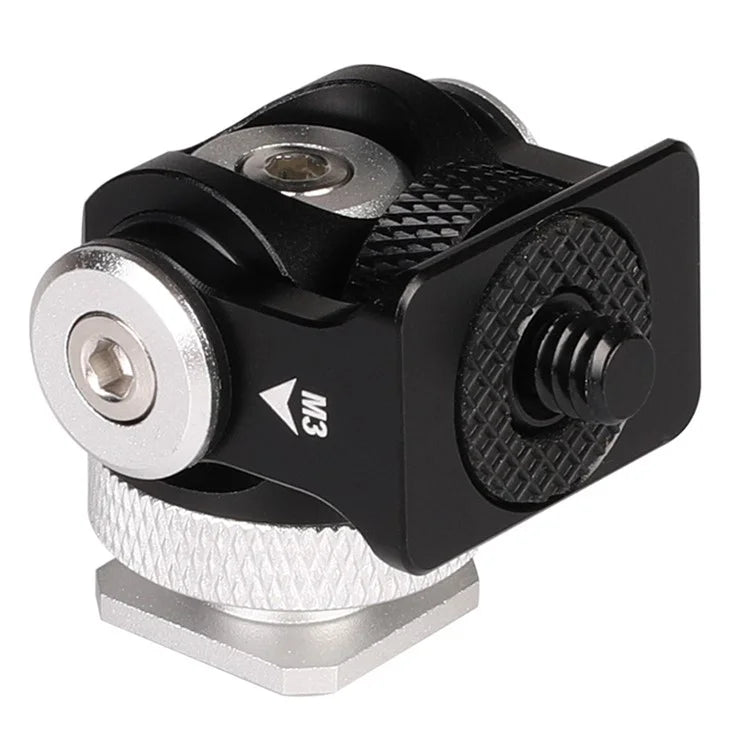C037 360-Degree Rotating Gimbal for SLR Camera Quick Release Mount Adapter with Hot Shoe, 1 / 4 Screw Hole