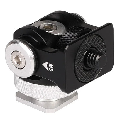 C037 360-Degree Rotating Gimbal for SLR Camera Quick Release Mount Adapter with Hot Shoe, 1 / 4 Screw Hole