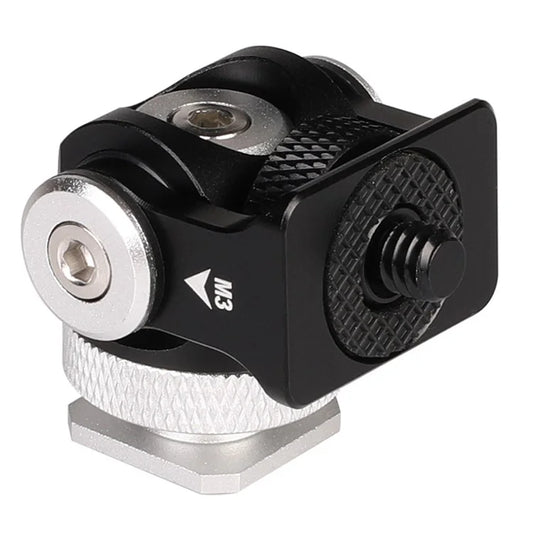 C037 360-Degree Rotating Gimbal for SLR Camera Quick Release Mount Adapter with Hot Shoe, 1 / 4 Screw Hole