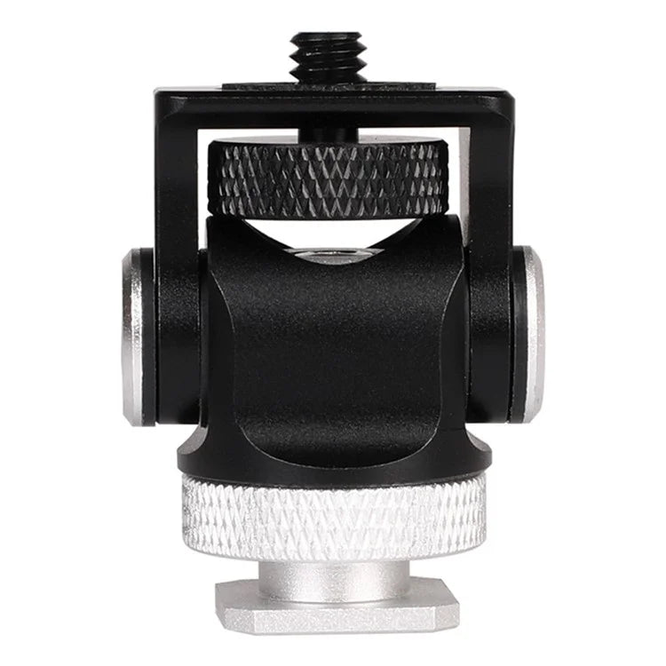 C037 360-Degree Rotating Gimbal for SLR Camera Quick Release Mount Adapter with Hot Shoe, 1 / 4 Screw Hole