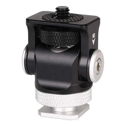 C037 360-Degree Rotating Gimbal for SLR Camera Quick Release Mount Adapter with Hot Shoe, 1 / 4 Screw Hole