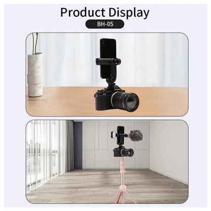 JMARY BH-05 Camera Smartphone Clamp Bracket 360-Degree Rotating Mount Holder