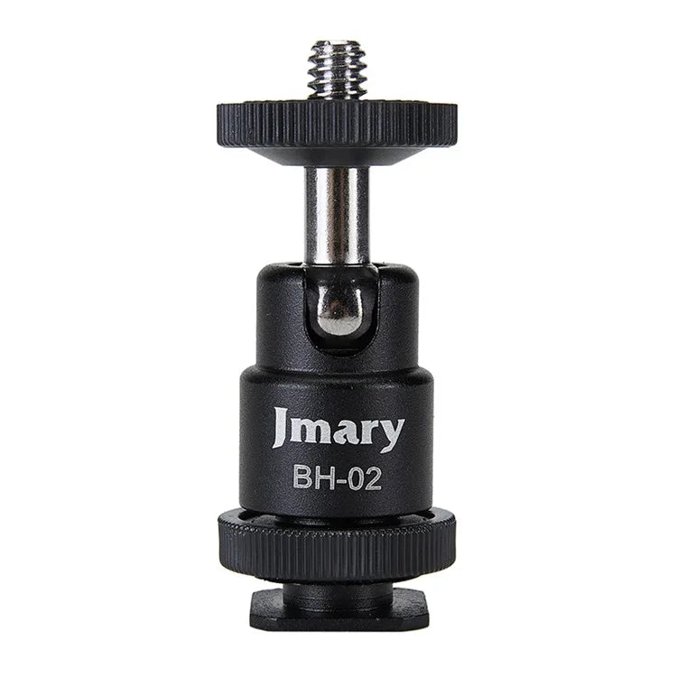 JMARY BH-02 360-Degree Rotating Tripod Adapter with 1 / 4 Screw for LED Lights, Monitors, Mic, Camera
