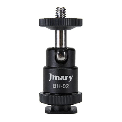 JMARY BH-02 360-Degree Rotating Tripod Adapter with 1 / 4 Screw for LED Lights, Monitors, Mic, Camera