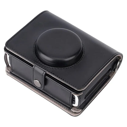 For Instax mini Evo PU Leather Retro Camera Bag Anti-drop Protective Cover with Shoulder Strap