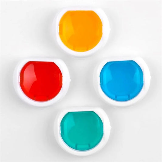4Pcs Camera Filter for Instax Mini 11 / 12 Red Orange Green Blue Lens Filter Set