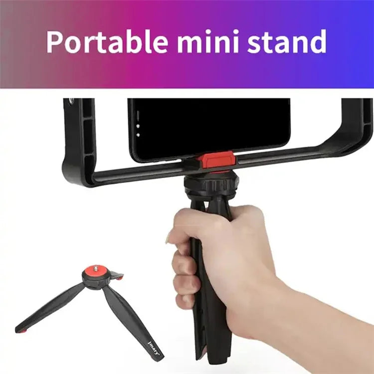 JMARY MT-33 ABS Video Recording Vlog Mobile Phone Rig Cage with Tripod
