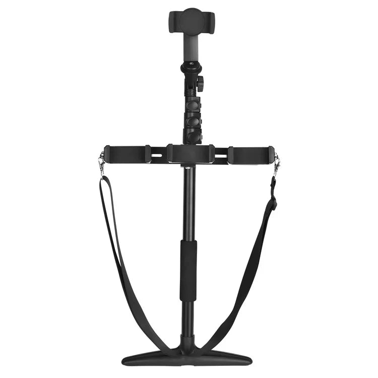 YELANGU LW103 Outdoor Cell Phone Selfie Stick with 4 Clips, Handheld Phone Holder