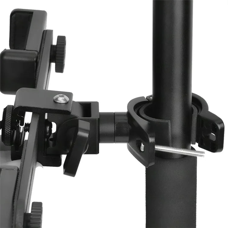 YELANGU LW103 Outdoor Cell Phone Selfie Stick with 4 Clips, Handheld Phone Holder