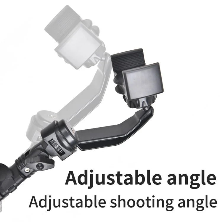 YELANGU LW103 Outdoor Cell Phone Selfie Stick with 4 Clips, Handheld Phone Holder