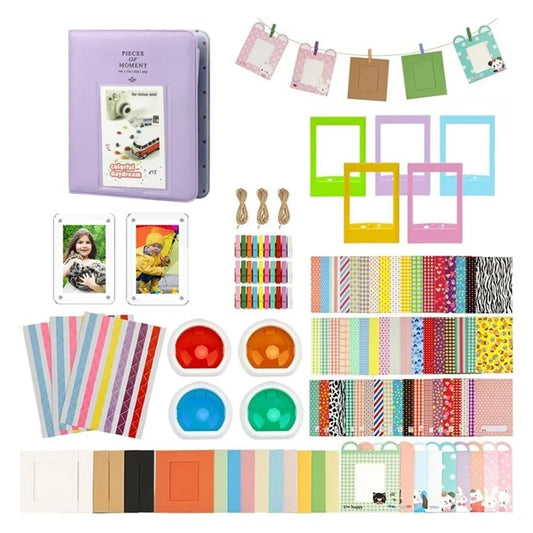 Accessory Kit for Fujifilm Instax Mini 11 / 12 Camera Photo Album, Frames, 4 Color Filter