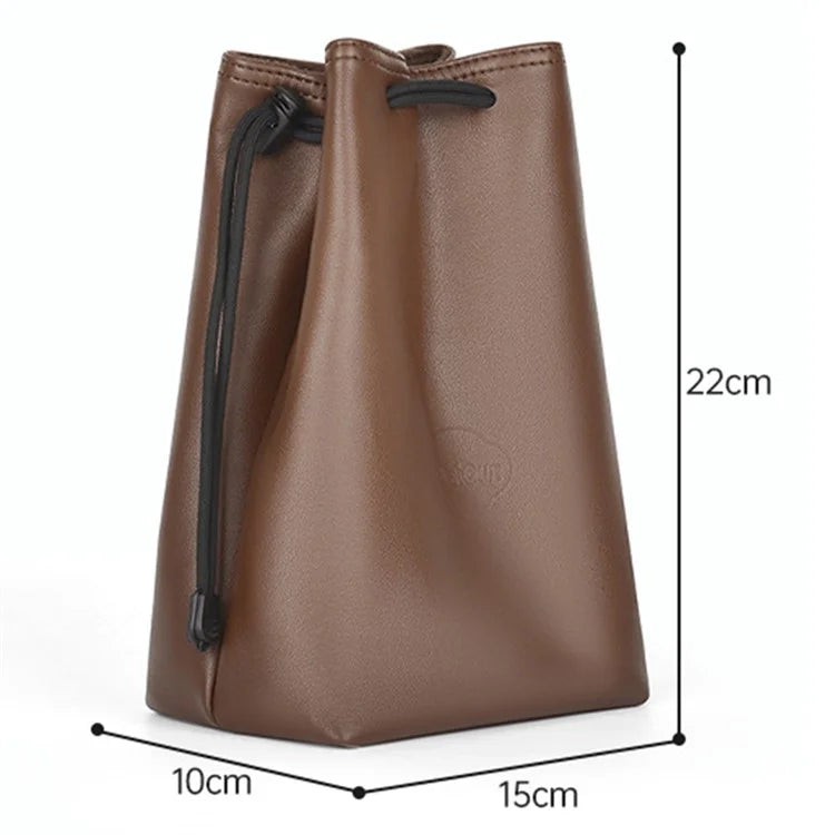 CWATCUN H60 For Canon Nikon Sony Waterproof PU Leather Camera Lens Bag, Size M