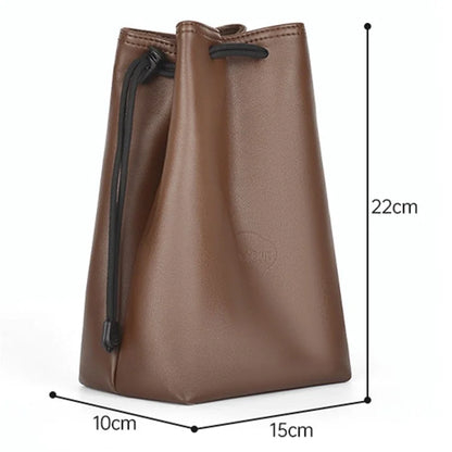 CWATCUN H60 For Canon Nikon Sony Waterproof PU Leather Camera Lens Bag, Size M