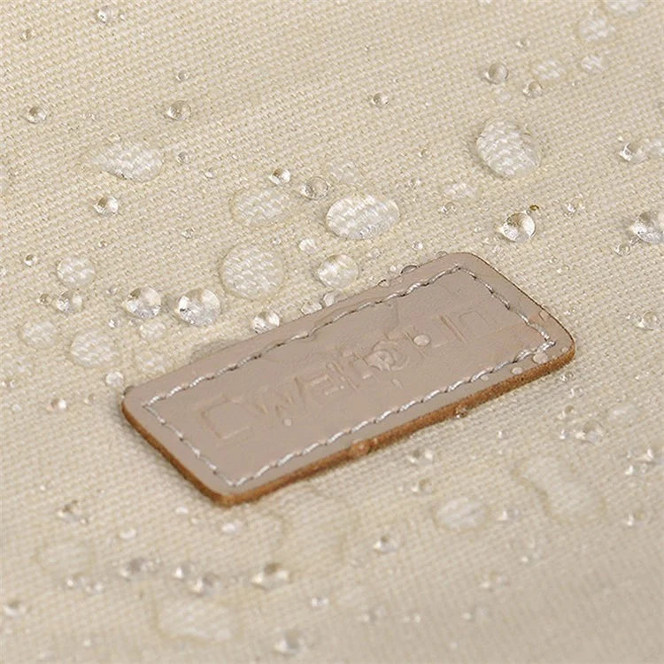 CWATCUN N1 Size M Portable Canvas Camera Storage Crossbody Bag for 1 Camera + 2 Lens