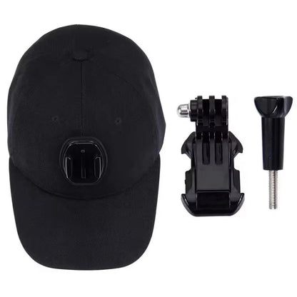 G243 For GoPro / Xiaoyi Sports Camera Mount Hat Camera Holder Cotton Baseball Cap