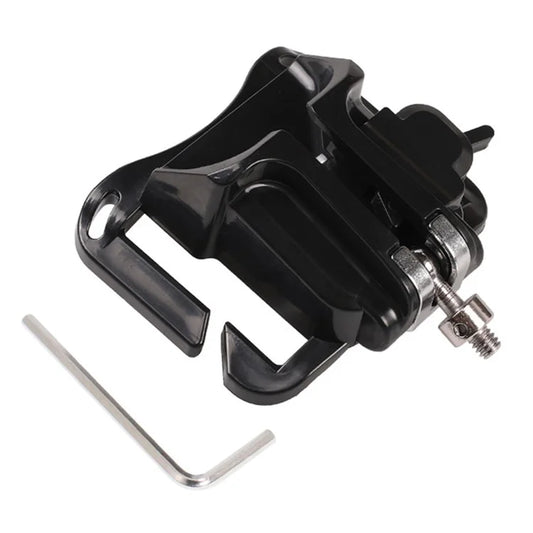 A648 Opened 1 / 4 Inch Screw Mount Quick Release Hanger ABS+Metal Camera Belt Clip Waist Belt Holster Holder