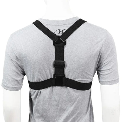 XD-27 Action Camera Mount Adjustable Chest Belt Nylon Strap with Phone Clip