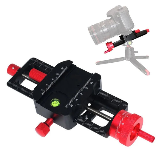 H045 Camera Tripod Slider Macro Slide Rail Photography Quick Release Plate Clamp Base