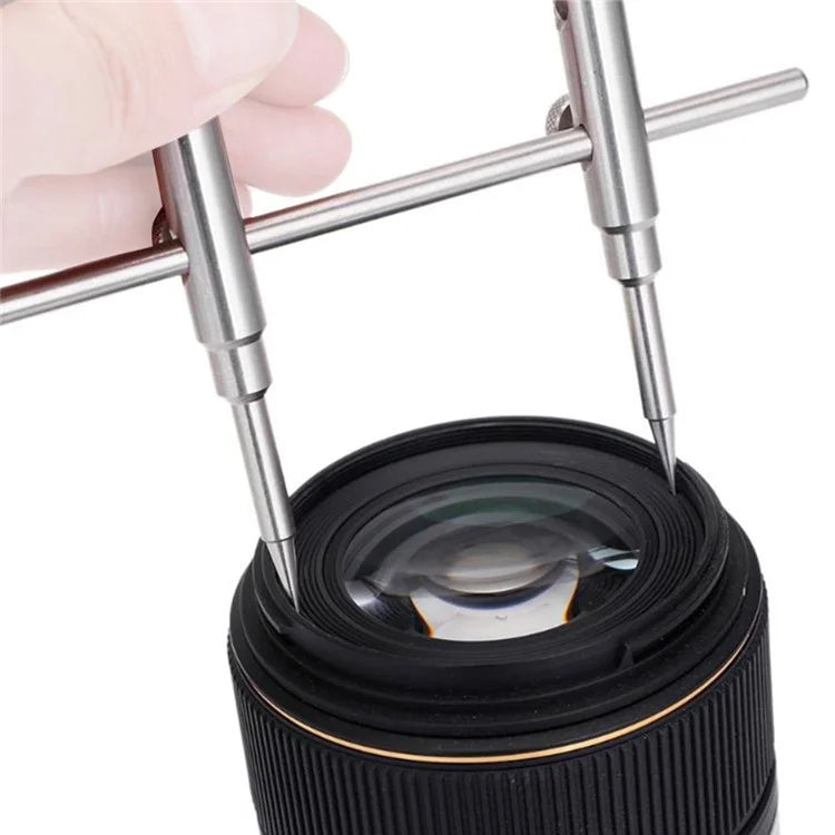 PL01 Dual Head Precise Lens Spanner Stainless Steel Camera Lens Repair Removal Wrench Tool