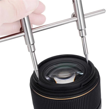 PL01 Dual Head Precise Lens Spanner Stainless Steel Camera Lens Repair Removal Wrench Tool
