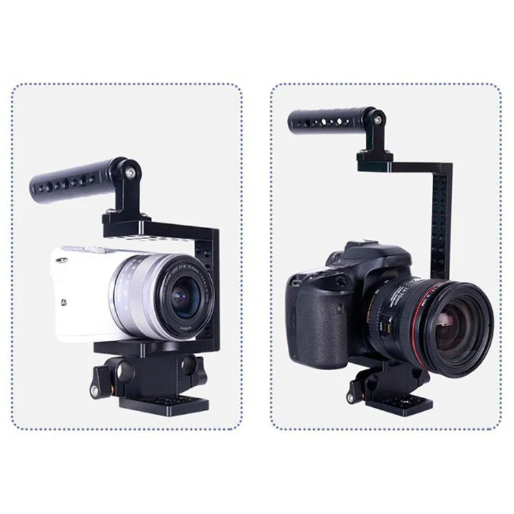 M130 Aluminum Alloy Anti-Shake Camera Cage Handheld Gimbal Stabilizer for Vlogging Live Streaming