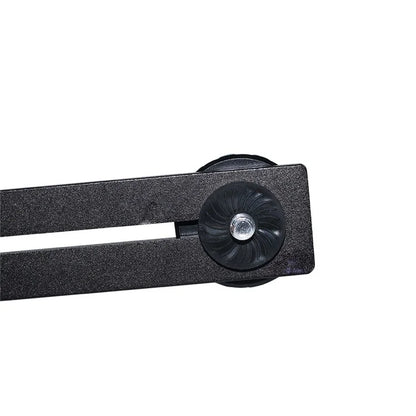 L084 1 / 4 Inch Dual Camera Mount Bracket Aluminum Alloy Extension Bar Bracket for DSLR LED Flash Light