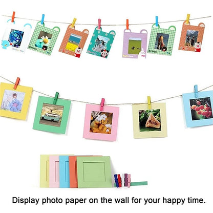 Desktop / Hanging 3-inch Photo Frame Sticker with Shoulder Strap for Fujifilm Instax Camera