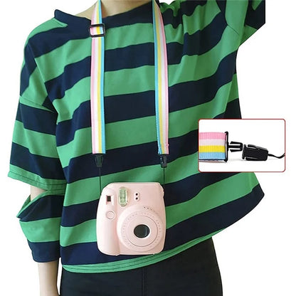 Desktop / Hanging 3-inch Photo Frame Sticker with Shoulder Strap for Fujifilm Instax Camera