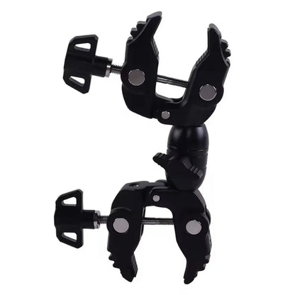 Z074 Double Camera Clamp Crab Plier Clip Bracket Mount Monitor Magic Arm Double Ball Head Adapter