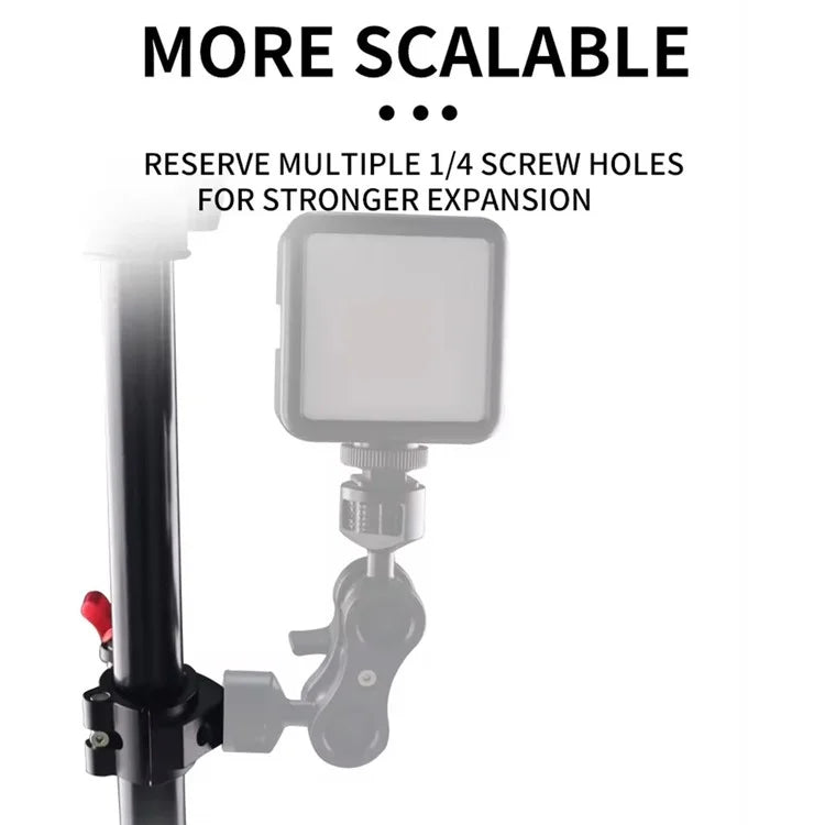 Z076 for DSLR Camera Super Clamp with 1 / 4" Threaded Holes Crab Shaped Camera Clamp Mount