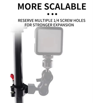 Z076 for DSLR Camera Super Clamp with 1 / 4" Threaded Holes Crab Shaped Camera Clamp Mount
