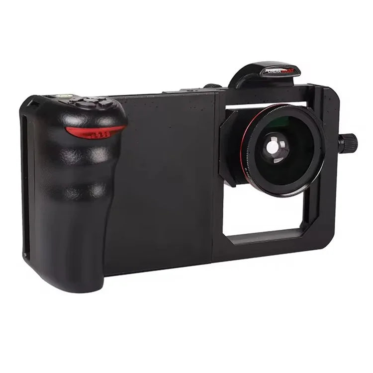 H038 Universal Phone Cage Video Stabilizer Grip Vlogging Video Recording Smartphone Frame