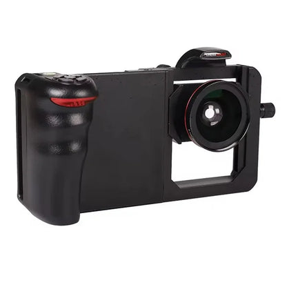 H038 Universal Phone Cage Video Stabilizer Grip Vlogging Video Recording Smartphone Frame
