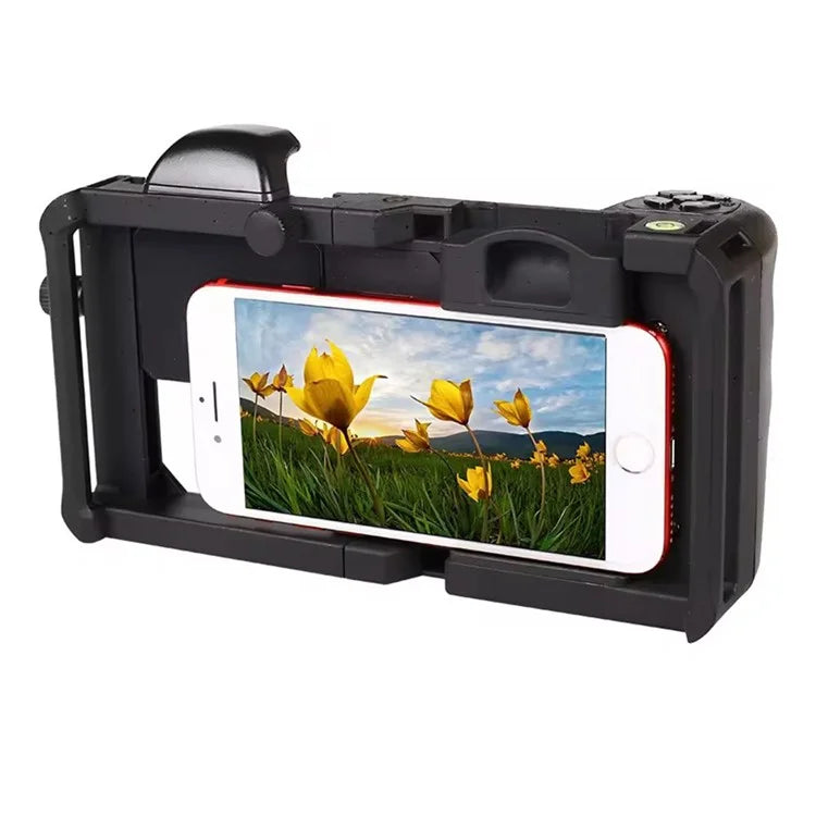 H038 Universal Phone Cage Video Stabilizer Grip Vlogging Video Recording Smartphone Frame