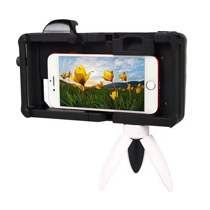 H038 Universal Phone Cage Video Stabilizer Grip Vlogging Video Recording Smartphone Frame
