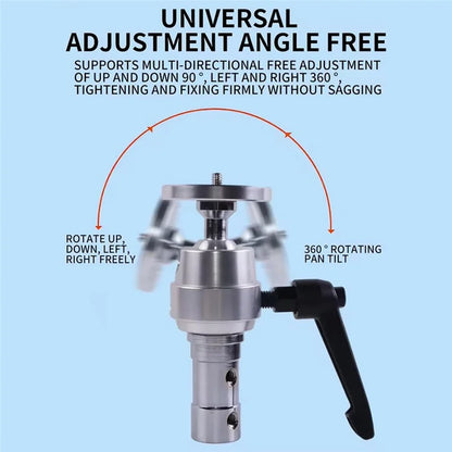 Z058 High Strength Aluminum Alloy Gimbal Bracket Photograph Adapter for Tripod